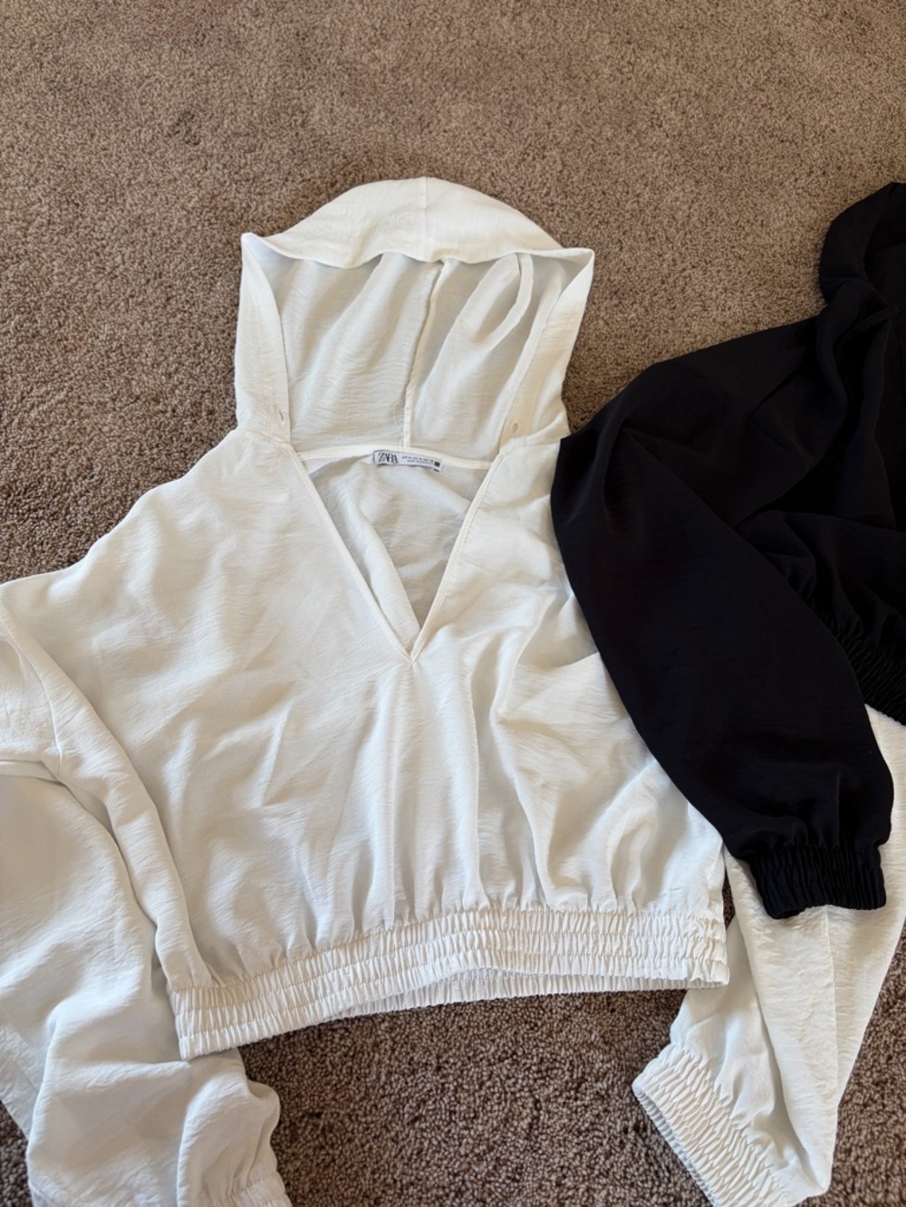 ZARA Dark Brown Hooded Pullover